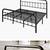 Kawamoto Queen Metal Platform Bed w/ Biltmore Reserve Restonic Mattress 4 thumbnail