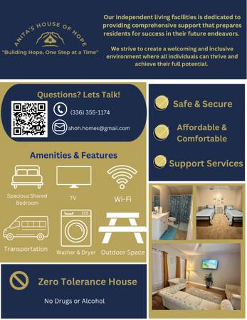 $700 / 3br - Comfortable cozy rooms (Greensboro)64027443611522124