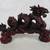 Chinese Traditional Feng Shui Red Mythical Dragon 8" Length 6 thumbnail