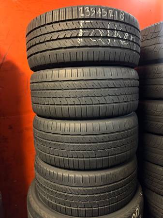 18" Tires Set of Used 235/45R18 Falken 1