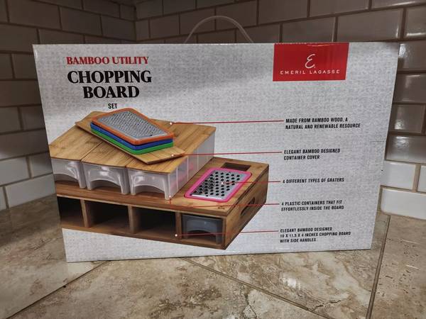Bamboo Utility Chopping Board Set (NEW) 1