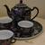 Chinese Famille Noire Porcelain Tea Set 1 thumbnail
