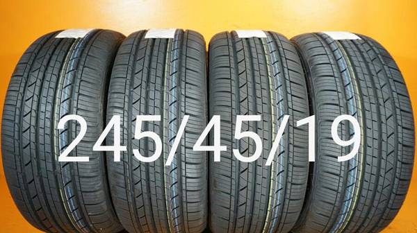 4 New Tires 245/45/19 llantas nuevas 1