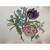 25" Long 1980s Vintage Hand-Painted Platter Pattern French Bouquet by 6 thumbnail