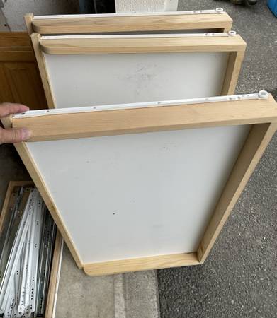 FREE - Solid Oak Kitchen Cabinet Doors and Drawers - Cathedral style ...