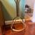 Antique Brass Coat Tree with Elm Foot bar 3 thumbnail