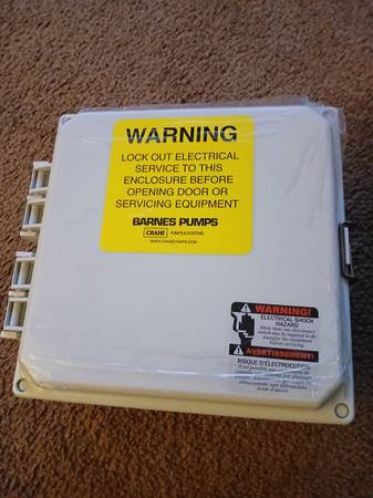 Crane 116742 Barnes Pumps Control Panel Alarm/Auto 1500 Alarm 2HP 240V 1