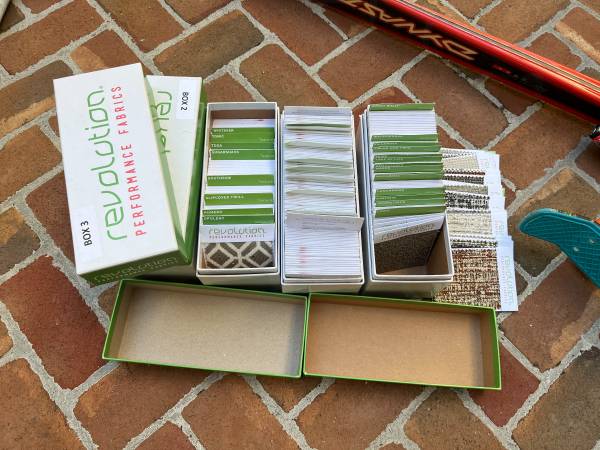 Square fabric samples for arts and crafts 1