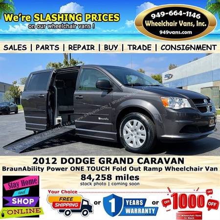 2012 Dodge Grand Caravan Wheelchair Van    1