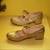 Girls Gold Glitter Shoes Size 5 4 thumbnail