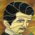 William Clark Gable 42" X 21" Stained Glass art Piece 4 thumbnail