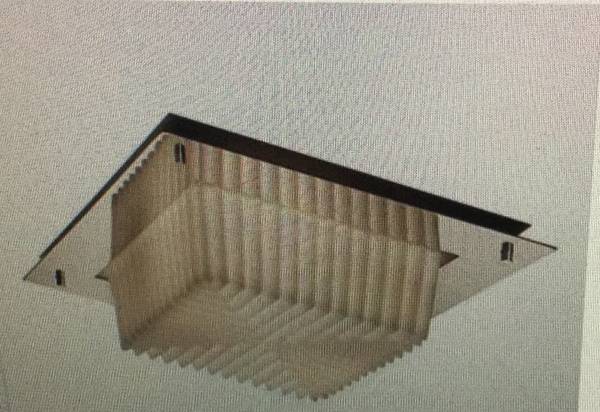 Justice Design Ceiling Flush Mount 12” dark bronze New 1