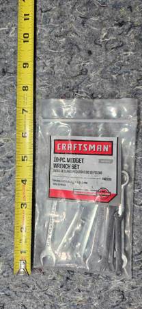 Craftsmen Ignition Midget Wrench Set 10 Piece Metric & Standard 1