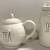 Like New! Rae Dunn Set -  lg Teapot w/ Lid & Share Canister 6 thumbnail