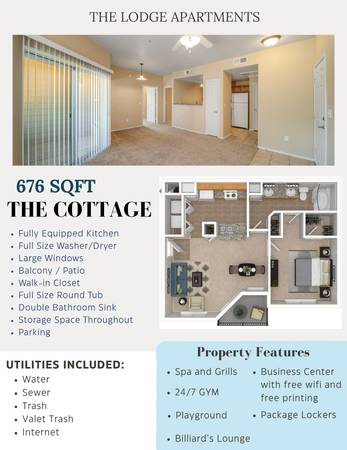Discover extra storage in our 1-bed apartments! Base rent $1670 1