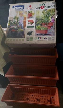 Brand New L'ort di bama Rolling Italian Garden Cart $199 New BNIB Never Used 1