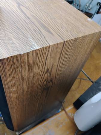 Polk oak bookshelf speakers 1