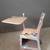 ADORABLE TOLE PAINTED MIDCENTURY/RETRO STUDENT SCHOOL DESK 2 thumbnail