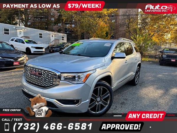2019 GMC Acadia Denali 4x4SUV SUV 4 x 4 4-x-4-SUV - $500 (Todos los precios anunciados son PAGOS INICIALES)63614719790209121
