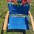 Rio beach aluminum folding chair with teak armrests and carrying strap 3 thumbnail
