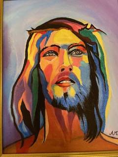 Jesus Tri-color painting 1