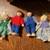 Melissa & Doug Wooden Doorbell House, keys and dolls, like new 4 thumbnail