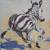 Mid Century ZEBRA Print signed Hug 2 thumbnail
