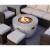 DOLCO Concrete Round Fire Pit -Table LIKE NEW w/propane tank (storage) 3 thumbnail