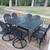 Hanamint Tuscany Luxury Patio Square Table 60"×60" w/ 8 Chairs. CAST - 18 thumbnail