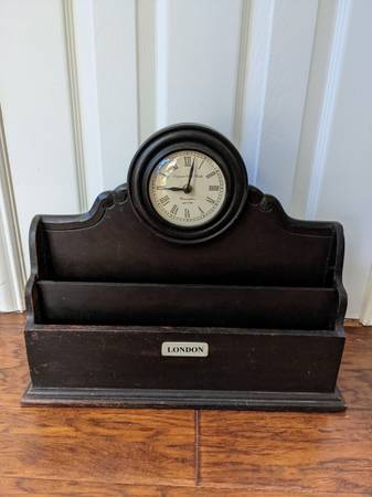 Beautiful Clock and Mail Container for sale 1
