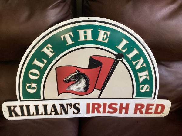 Killian’s Irish Red Large Tin Advertising Sign x 2 1