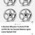14” Borbet Type-F Brilliant Silver Alloy wheels w/tires (4) 6 thumbnail