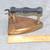Vintage Brass iron with heating element number 6 wood handle 2 thumbnail