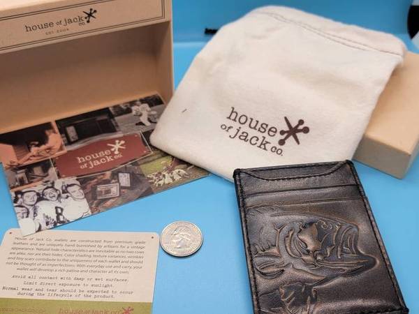 Slim Bass money clip wallet 1