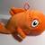 2003 Orange Stuffed Fish Cat in The Hat Dr Seuss Official Merch 1 thumbnail