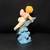 Vintage Resin Angel Collectible Cherub Figurine with Dolphin Peach Pink Wings 8 thumbnail