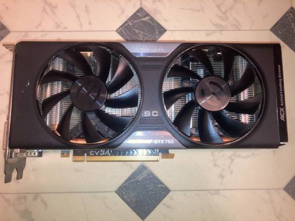 EVGA GEFORCE GTX 760 SC 2GB 1