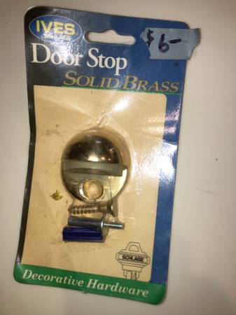 Doorstop, solid brass 1