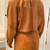 Vintage Brown Leather Coat with Fox Collar 5 thumbnail