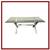 Chrome X-base Dining Table With Tempered Glass Top 1 thumbnail