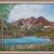 Mountain Landscape oil painting on canvas signed by E.N. 2 thumbnail