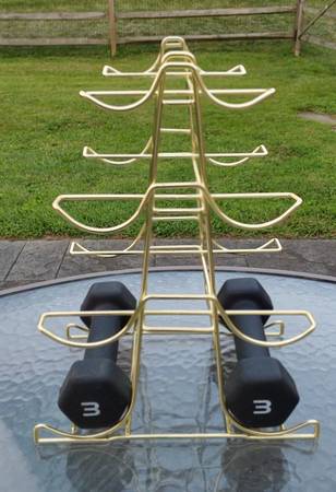 Dumbbell Rack/Stand with 3 lb Weights 1