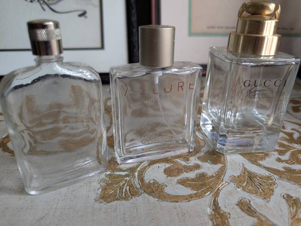Empty designer perfume bottles 1
