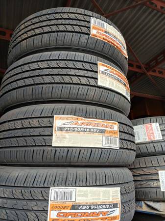 4 New Tires Installed/ 4 Llantas Nuevas Instaladas 215/60/16 Arroyo Ti 1
