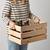 2 Custom Grey IKEA Solid Pine Storage Crates 13 thumbnail