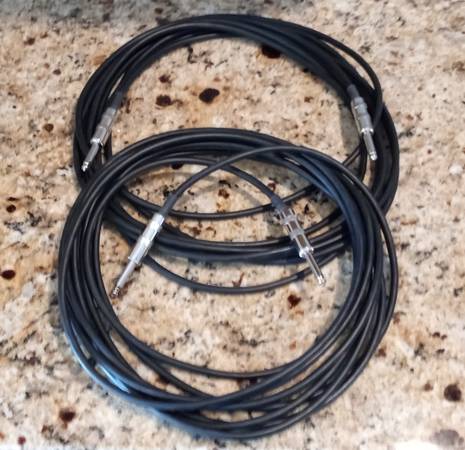 Cables de instrumentos con conectores TS y TRS de 1/4" y XLR, más cable para altavoz - $1563471345786241120