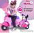 6V Disney Minnie Mouse Happy Helpers Scooter with Sidecar Ride-On Toy by Kid Tra 8 thumbnail