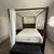 Vintage Dark Wood Four - Poster Bed with Matching Nightstands, Bench 1 thumbnail