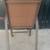 Tall Tan Metal Outdoor Chair - 33x22 ½x45 5 thumbnail
