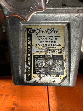 Fast vac deep vacuum pump 1